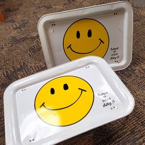 1970 Retro Smiley Face TV trays